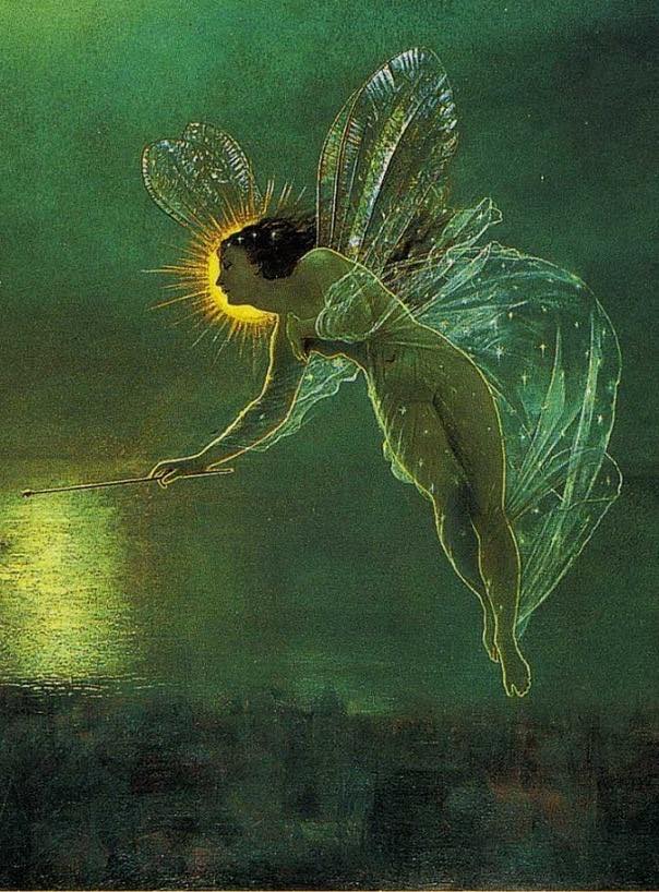 John Atkinson Grimshaw - Spirit of the Night (detail), 1879